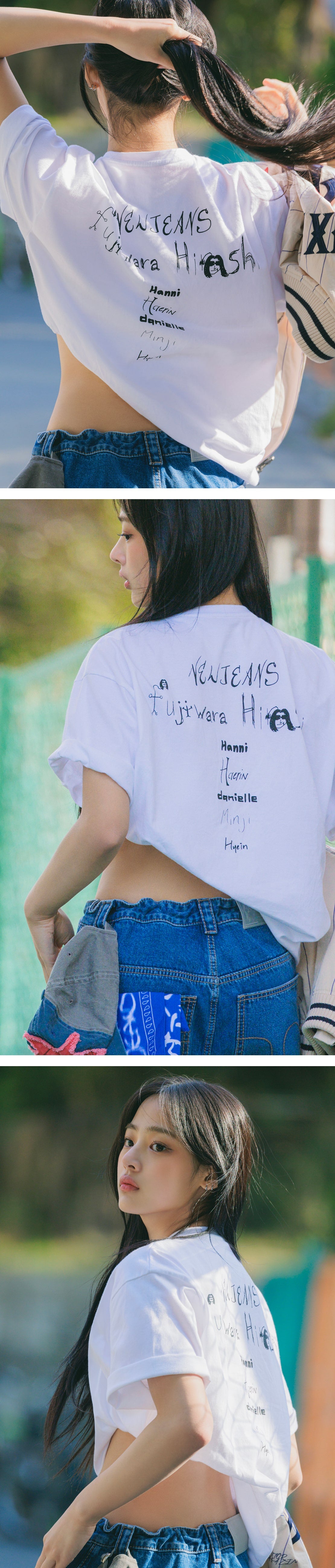 NewJeans Supernatural POP-UP MD NJ X Hiroshi Fujiwara COLLER T-Shirt