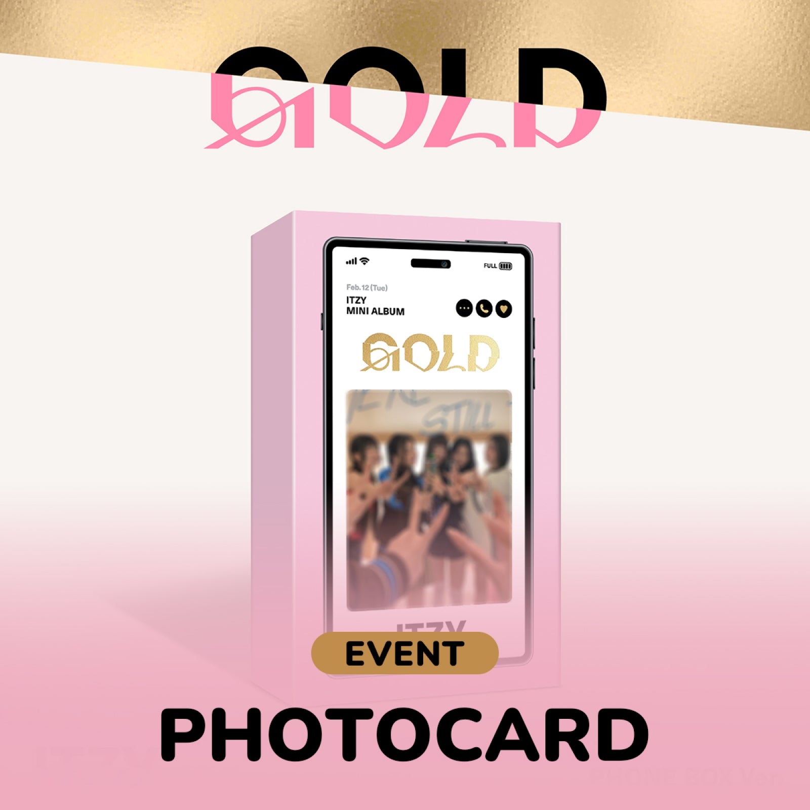 PRE-ORDER BENEFIT] ITZY GOLD ALBUM (PHONE BOX ver.) – Dear My Favorite