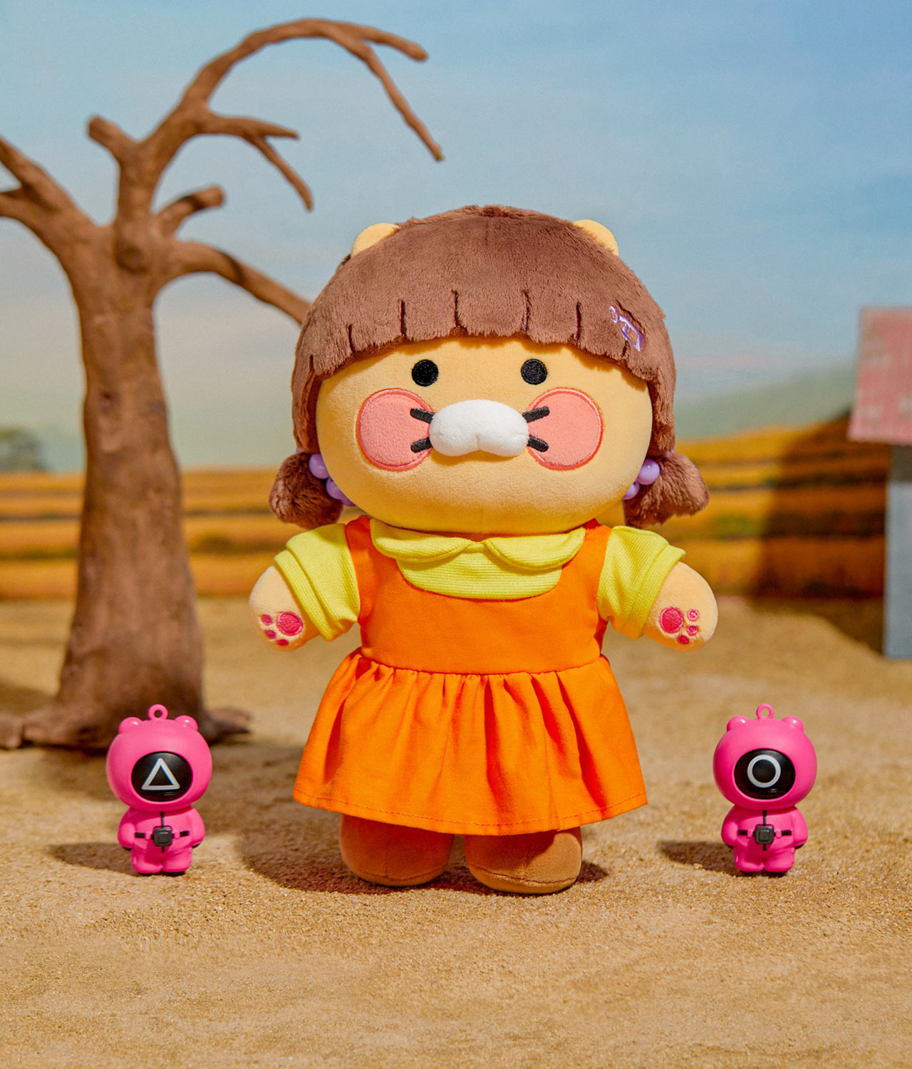 SQUID GAME X KAKAO FRIENDS Official MD Plush + Costume Set