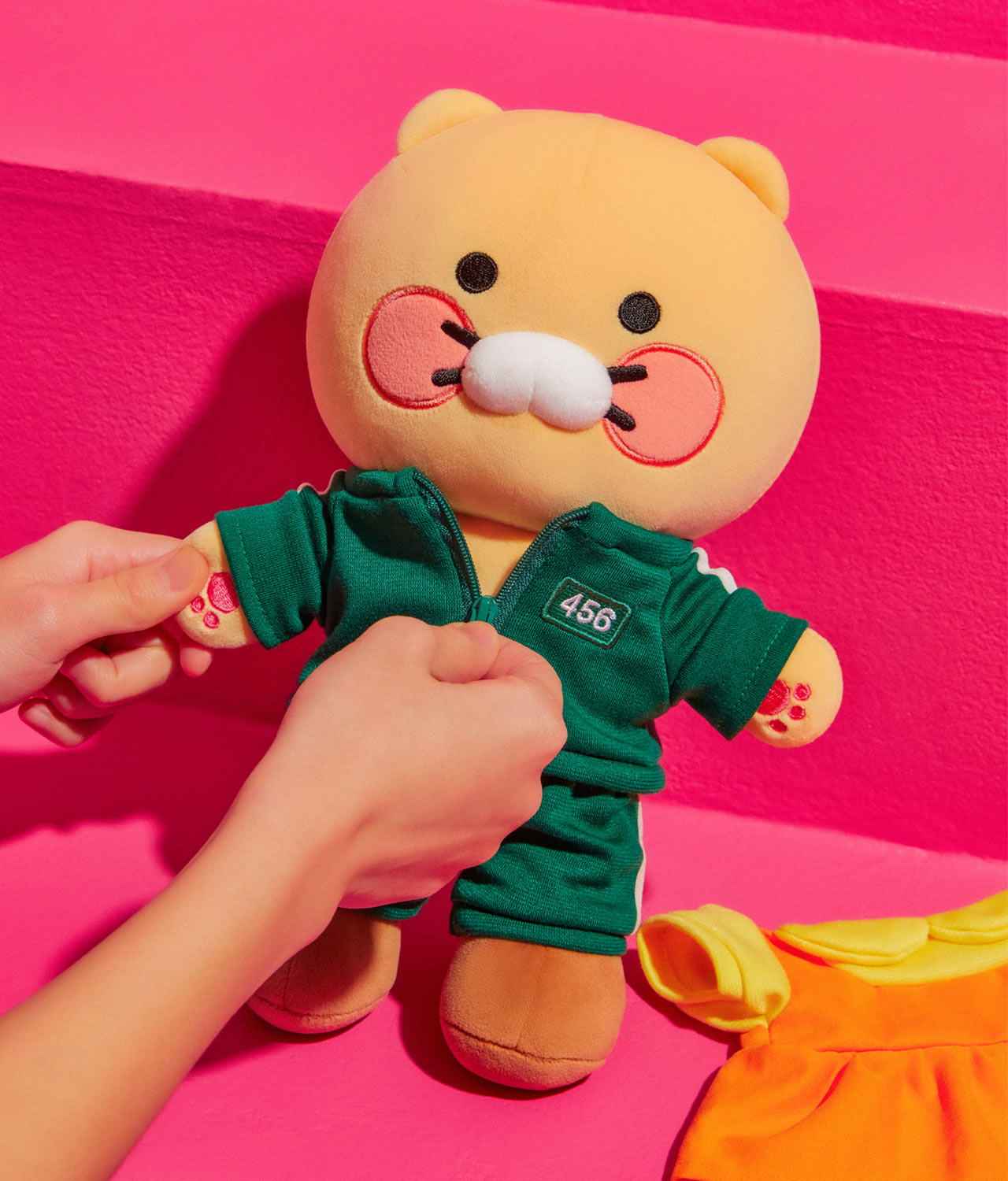 SQUID GAME X KAKAO FRIENDS Official MD Plush + Costume Set
