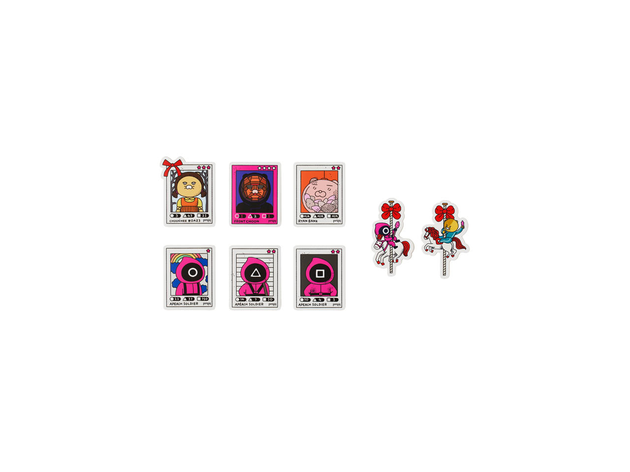 SQUID GAME X KAKAO FRIENDS Official MD Sticker Pack