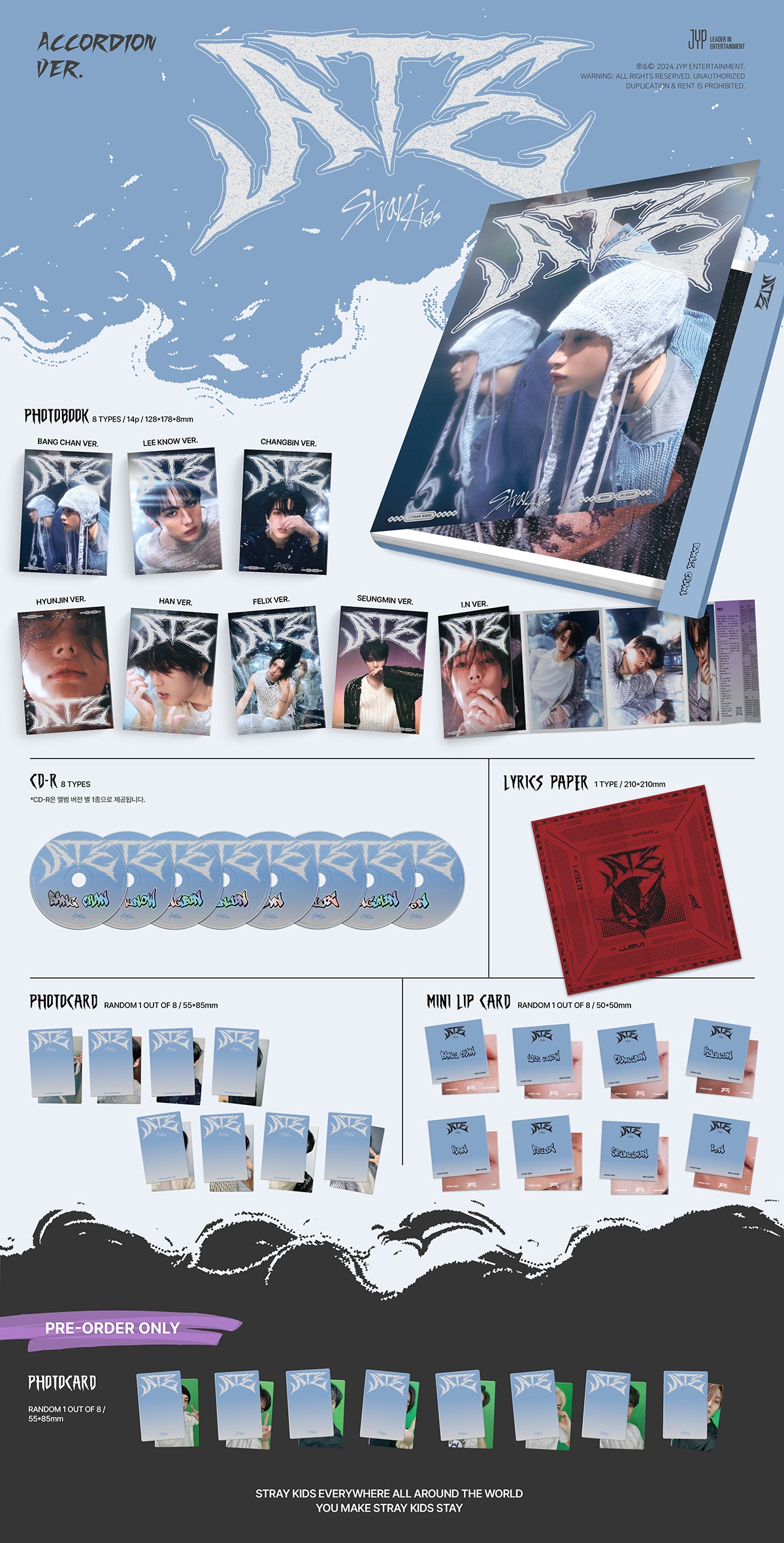 Stray Kids MINI ALBUM ATE (Accordion Ver.)