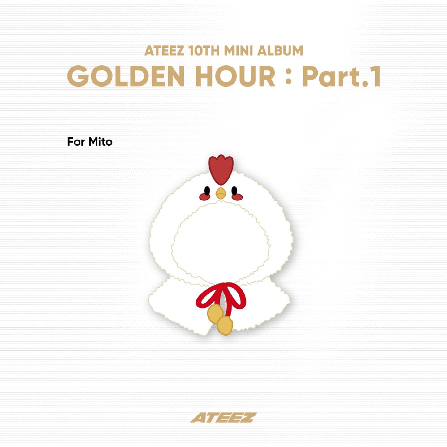 ATEEZ GOLDEN HOUR: Part.1 OFFICIAL MD Mito COCK-A-DOODLE HOODIE