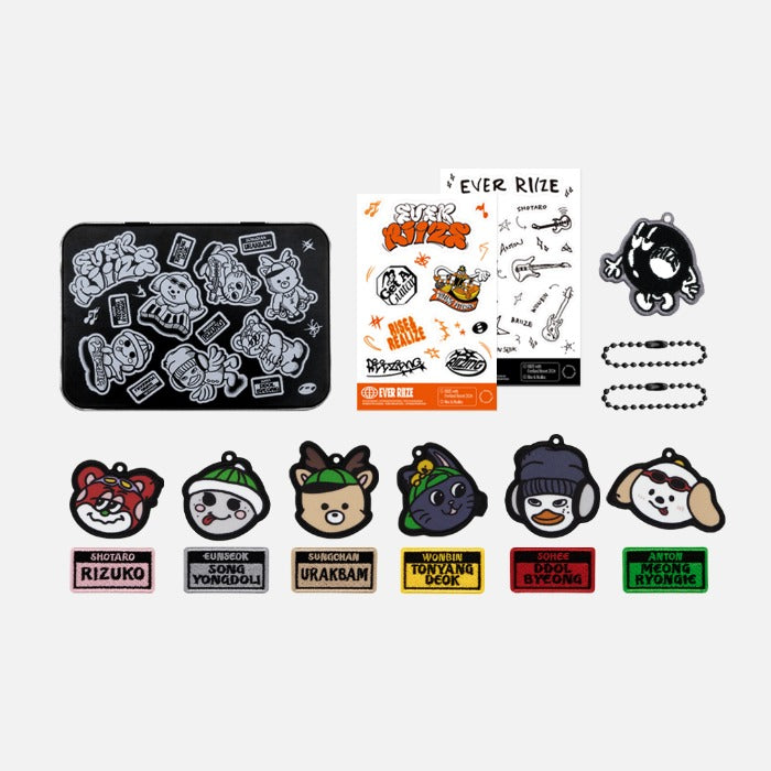 RIIZE EVER RIIZE OFFICIAL MD TINCASE WAPPEN CHARM SET