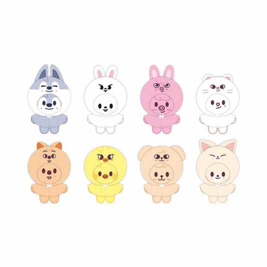 Stray Kids 5TH FANMEETING SKZ 5'CLOCK OFFICIAL MD SKZOO 10CM PLUSH OUTFIT