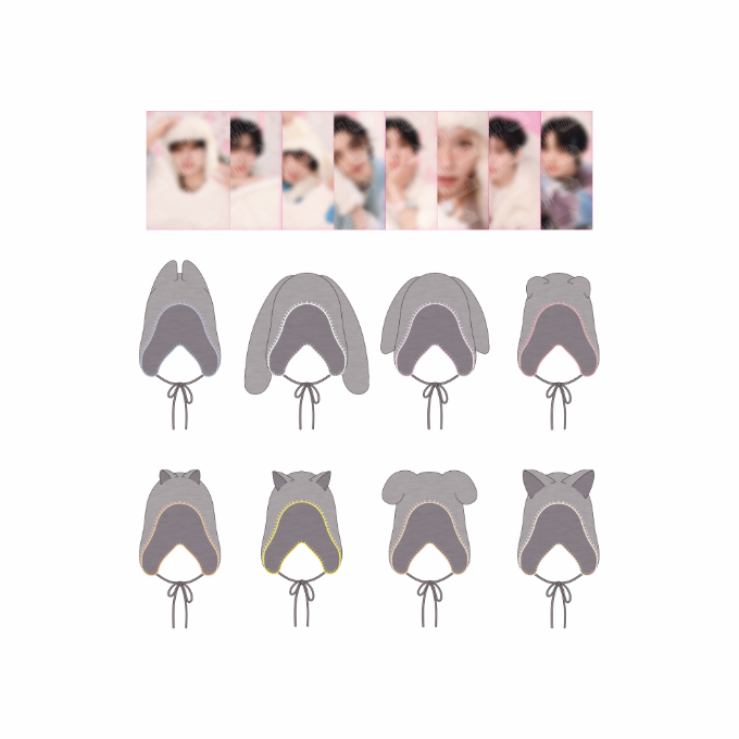 Stray Kids 5TH FANMEETING SKZ 5'CLOCK OFFICIAL MD BEANIE