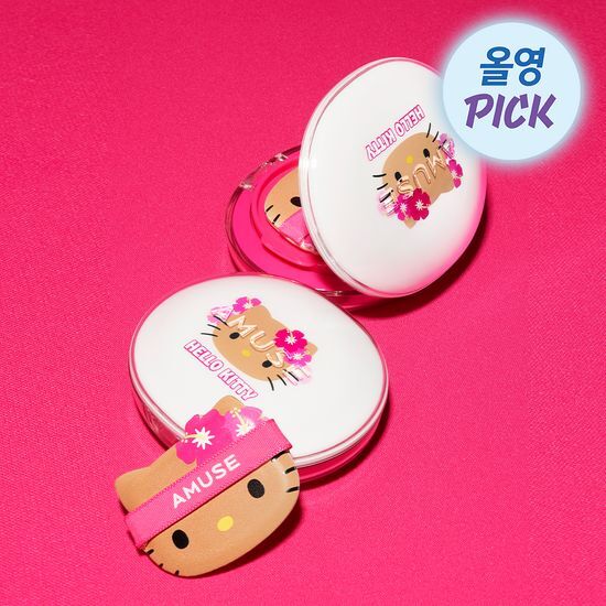 AMUSE X TANNING HELLO KITTY CERAMIC SKIN PERFECTOR CUSHION FOUNDATION