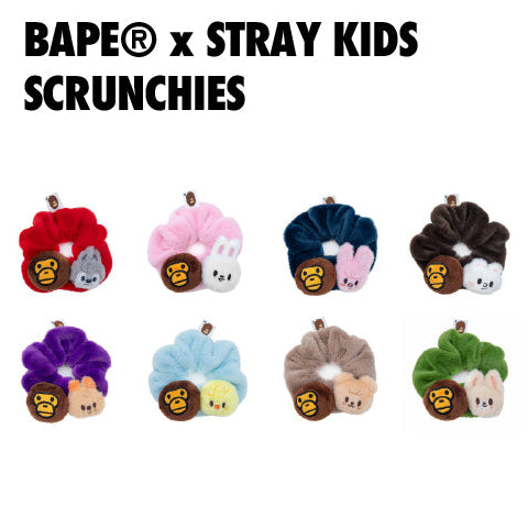ヘアアクセサリー A BATHING APE x Stray Kids Scrunchies PRE-ORDER] STRAY KIDS x A BATHING APE® BAPE OFFICIAL SCRUNCHIES