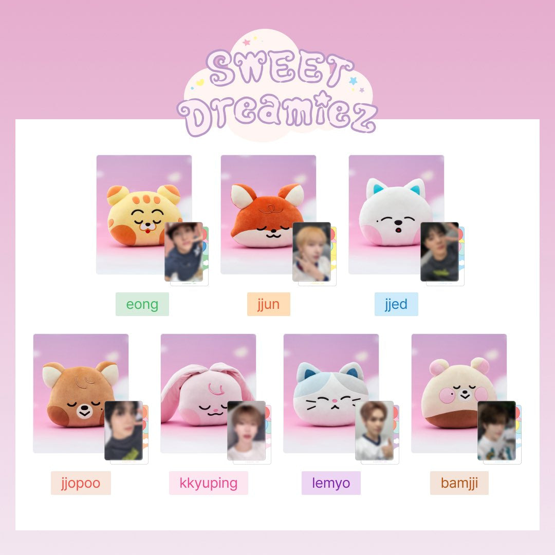 nct dream line popup ぬいぐるみ　マーク　クッション PRE-ORDER] NCT DREAM SWEET Dreamiez POP-UP OFFICIAL MD MEDIUM FACE