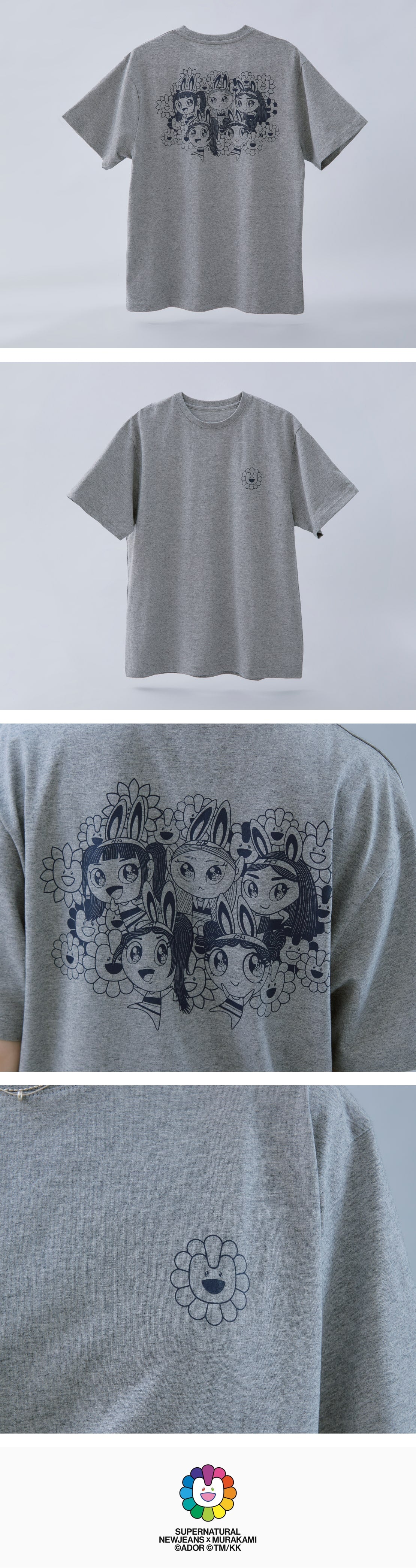 NewJeans Supernatural POP-UP NewJeans X MURAKAMI MD T-SHIRT