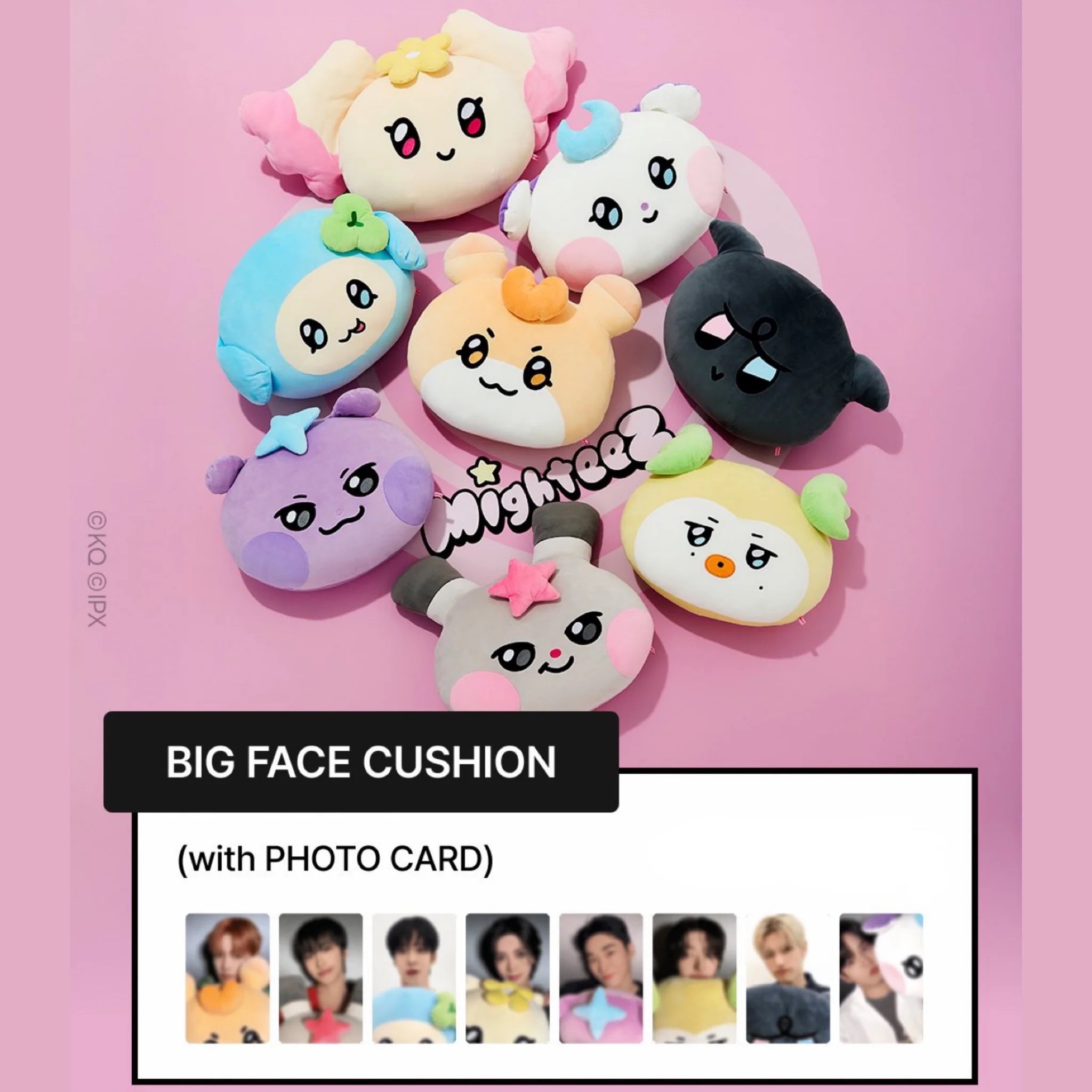 PRE-ORDER] ATEEZ MIGHTEEZ POP-UP OFFICIAL MD BIG FACE CUSHION