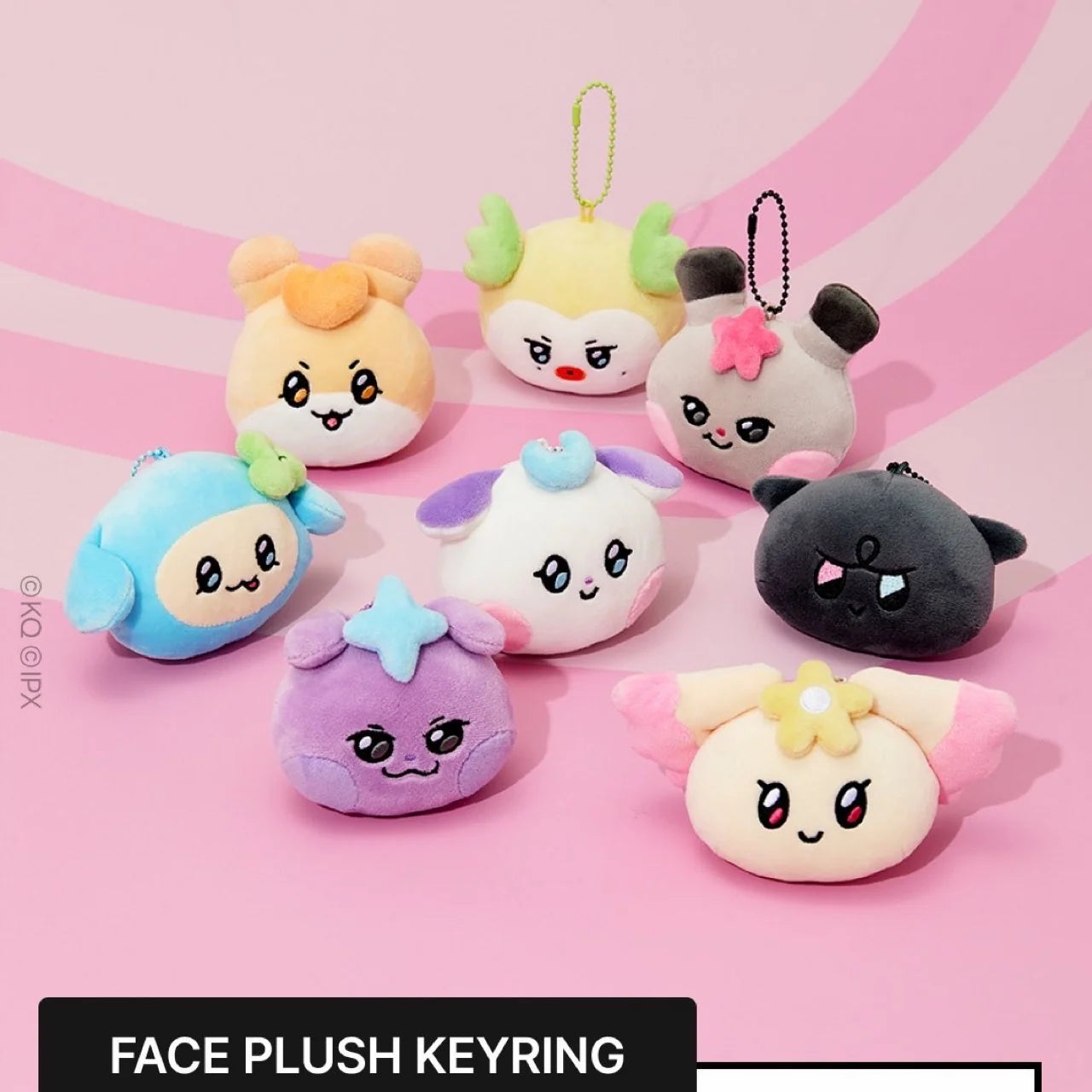 PRE-ORDER] ATEEZ MIGHTEEZ POP-UP OFFICIAL MD FACE PLUSH KEYRING