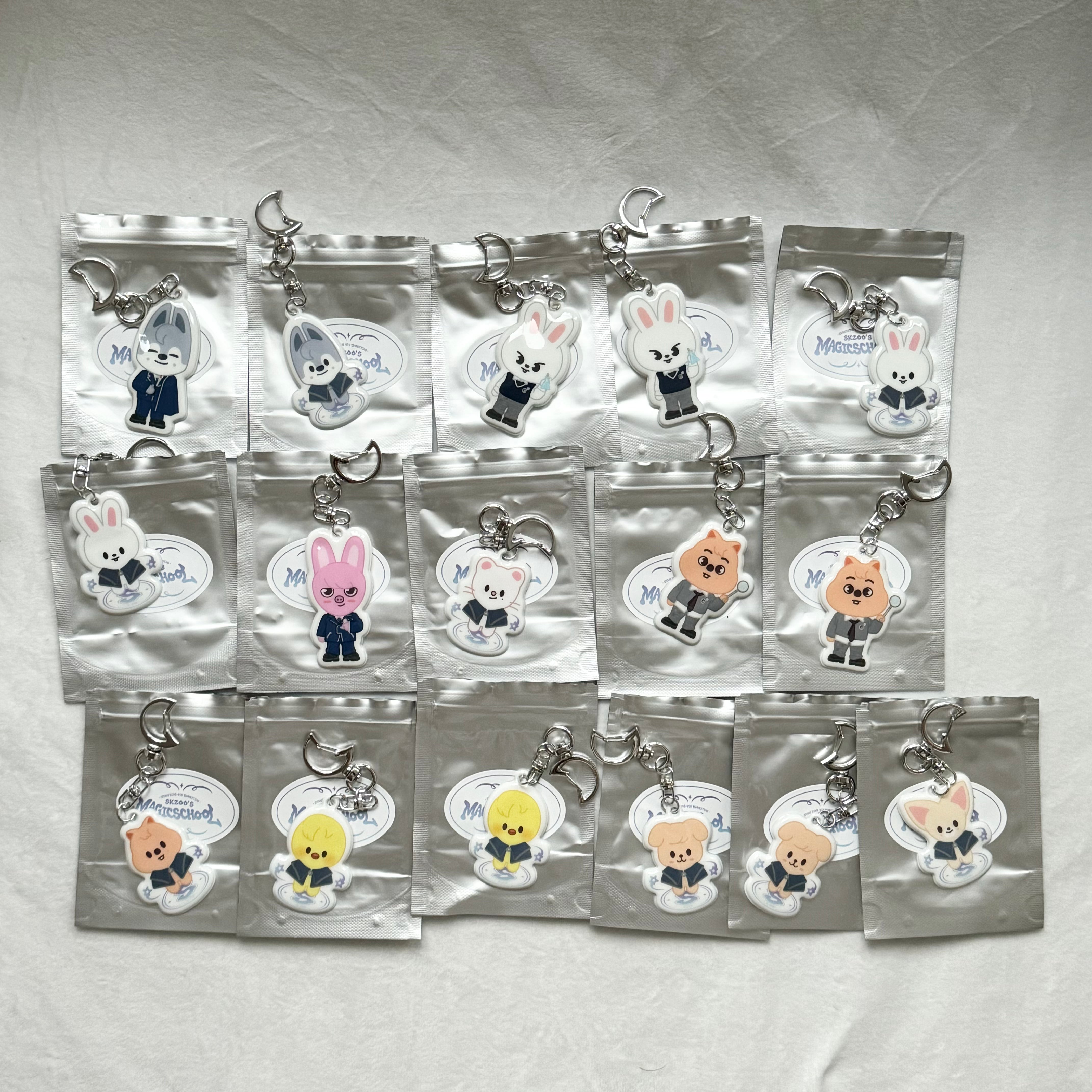 ON HAND Stray Kids SKZ MAGIC SCHOOL SKZOO SECRET SOFT KEYRING Dear My Favorite