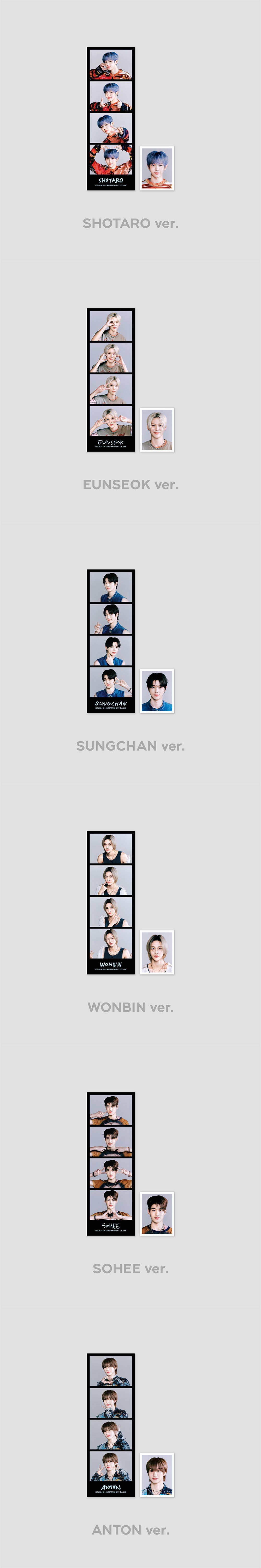 RIIZE FAN CONCERT RIIZING DAY OFFICIAL MD 4 CUT + ID PHOTO SET
