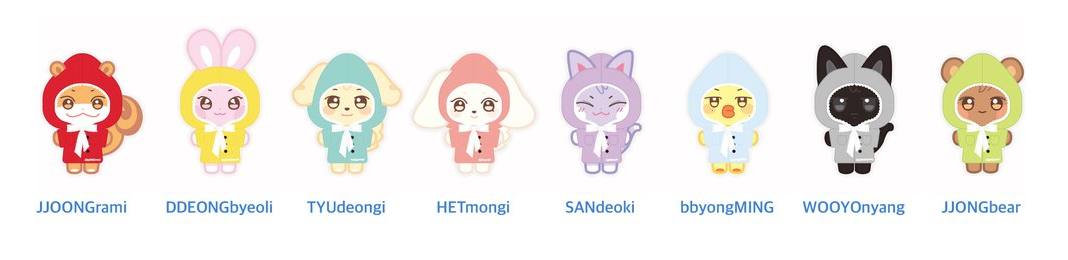 ATEEZ X ANITEEZ POP-UP 'ANITEEZ IN ICE CITY' OFFICIAL MD PLUSH DOLL COVER B VER.