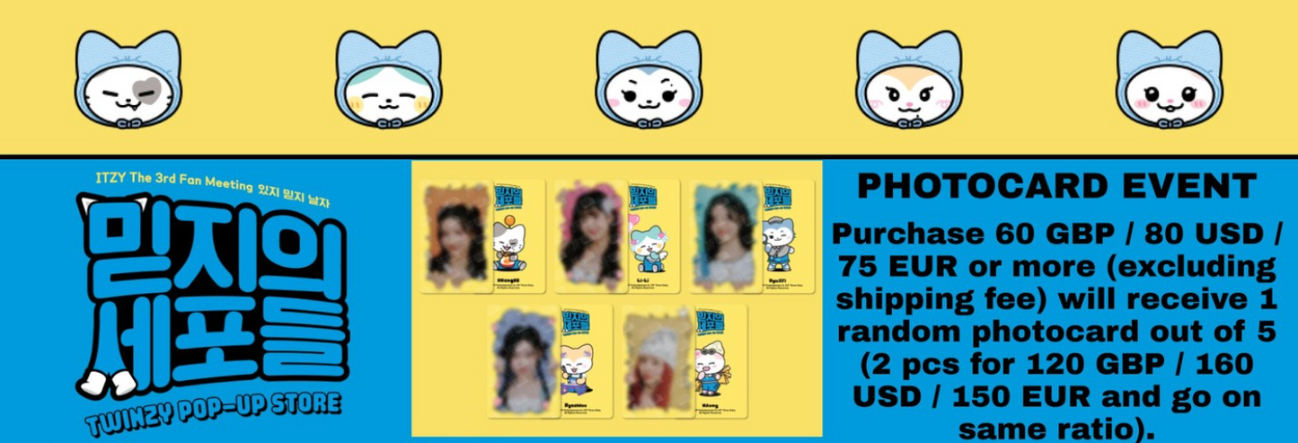 ITZY x TWINZY POP-UP STORE OFFICIAL MD TWINZY PLUSH KEYRING SITTING Ver.