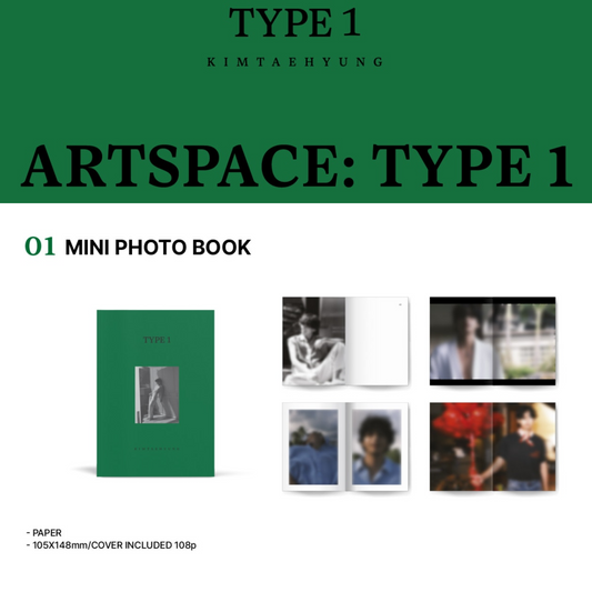 BTS V <ARTSPACE: TYPE> 1 IN SEOUL OFFICIAL MD MINI PHOTO BOOK