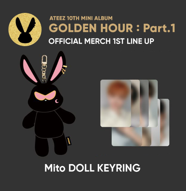 ATEEZ GOLDEN HOUR: Part.1 OFFICIAL MD Mito DOLL KEYRING