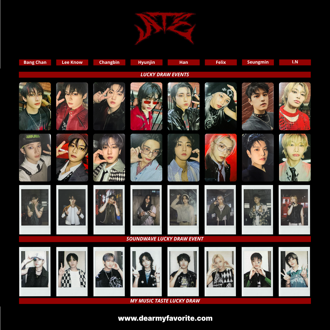 Stray Kids ATE OFFICIAL LUCKY DRAW PHOTOCARD