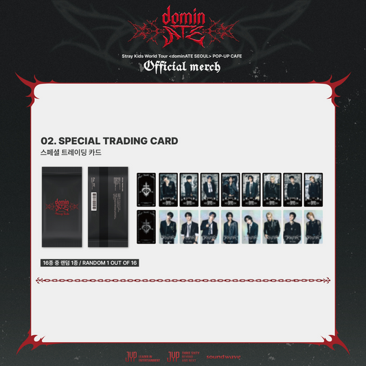Stray Kids World Tour dominATE SEOUL POP-UP OFFICIAL MD SPECIAL TRADING CARD