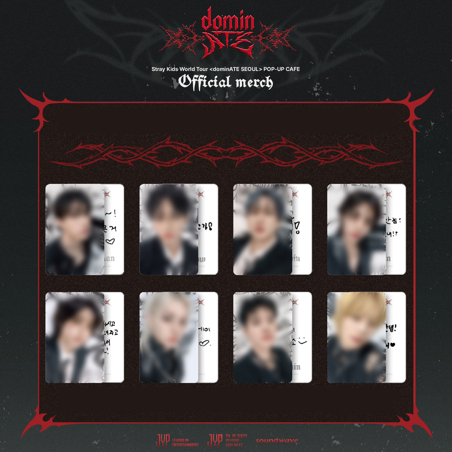 Stray Kids World Tour dominATE SEOUL POP-UP OFFICIAL EVENT PHOTOCARD