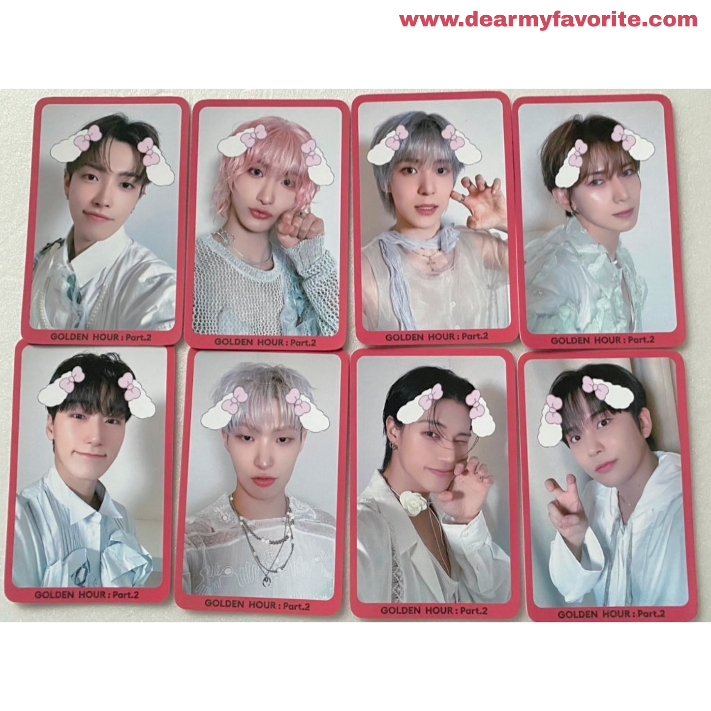 ATEEZ GOLDEN HOUR: PART.2 ICE ON MY TEETH BROADCAST OFFICIAL PHOTOCARD PC 1ST WEEK