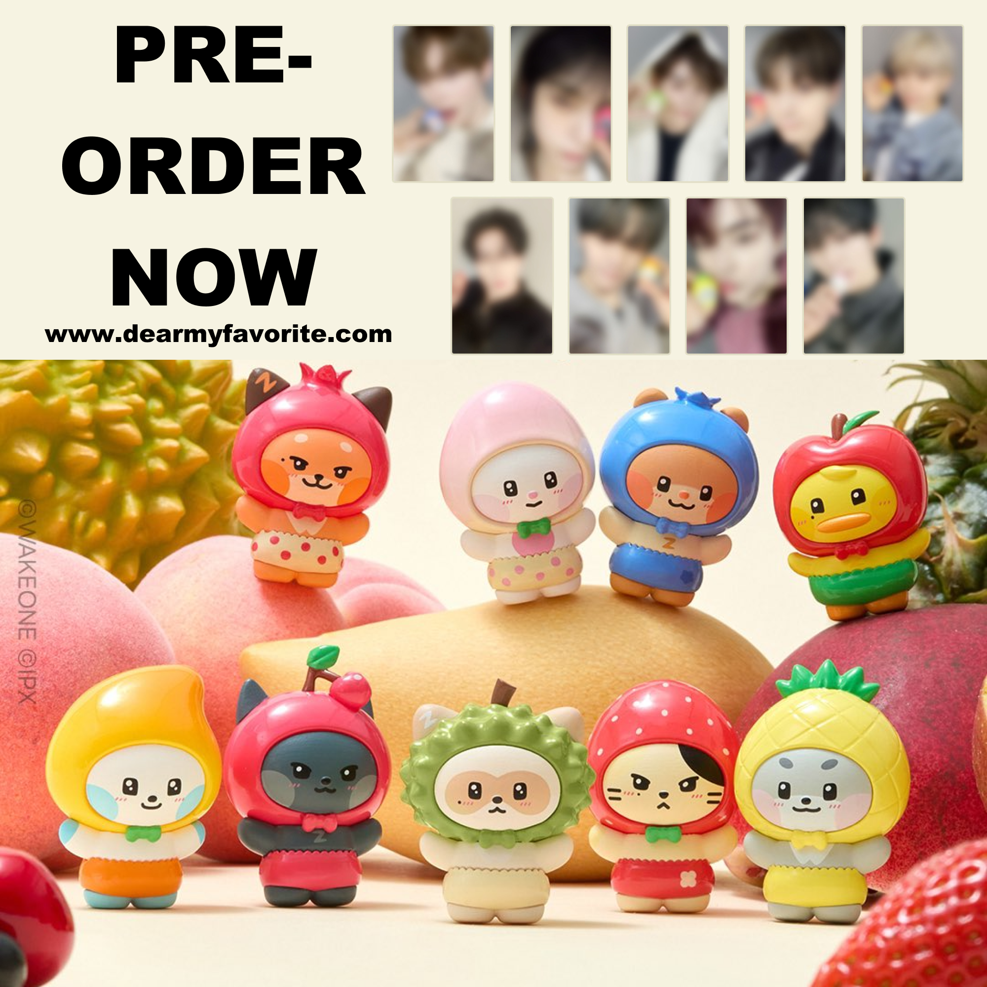 ZEROBASEONE フィギュア zeroni 9個セット 新品未開封 PRE-ORDER EVENT] ZEROBASEONE OFFICIAL MD zeroni FRUITS EDITION