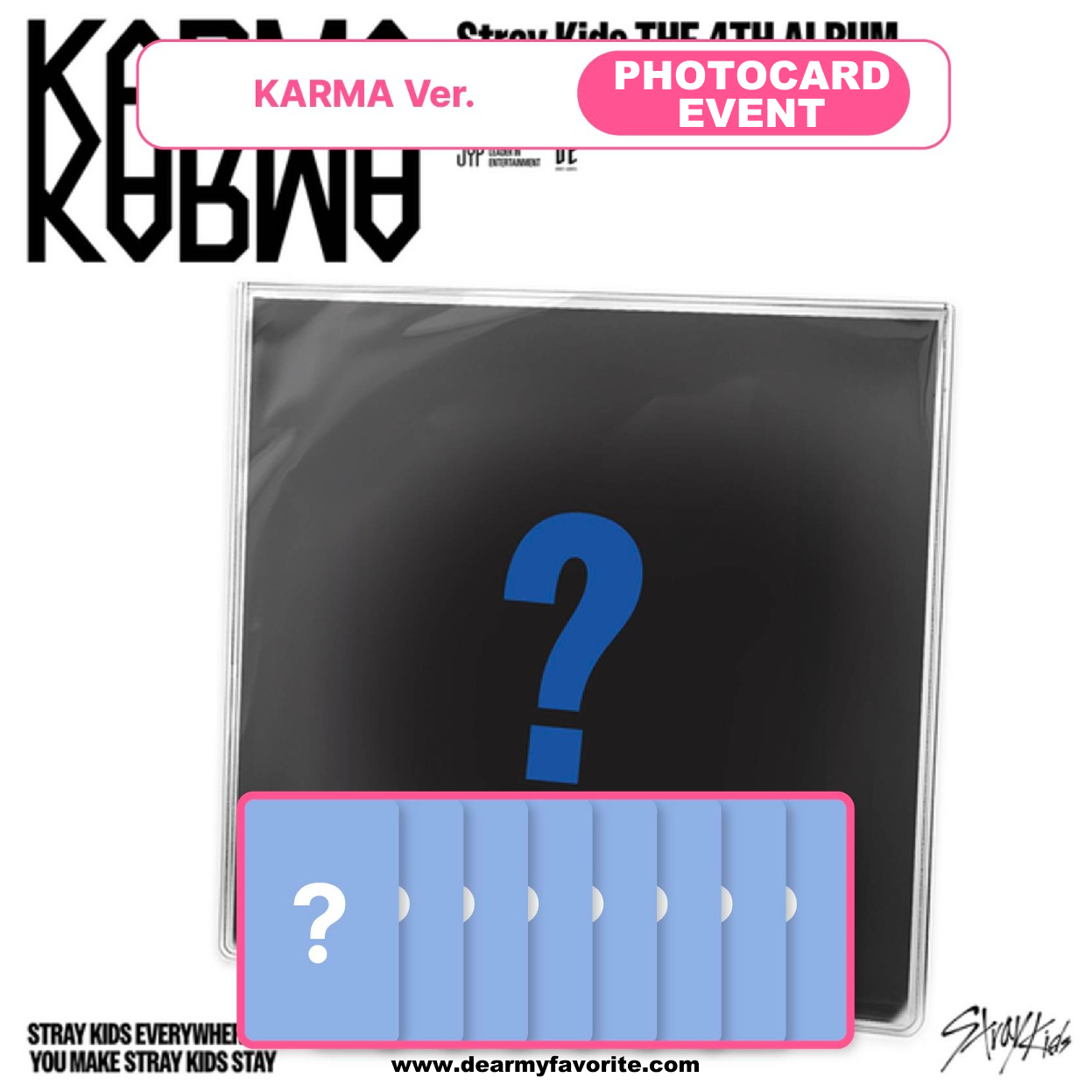 STRAY KIDS – 4TH ALBUM [KARMA] is AVAILABLE NOW Now in store at Happy Town - KARMA Standard | 2 Versions -KARMA Accordion | Each Memeber -KARMA Compact ver. -KARMA Limited Version -KARMA