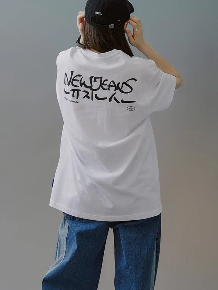NewJeans Supernatural POP-UP MD NJ X Hiroshi Fujiwara COLLER T-Shirt