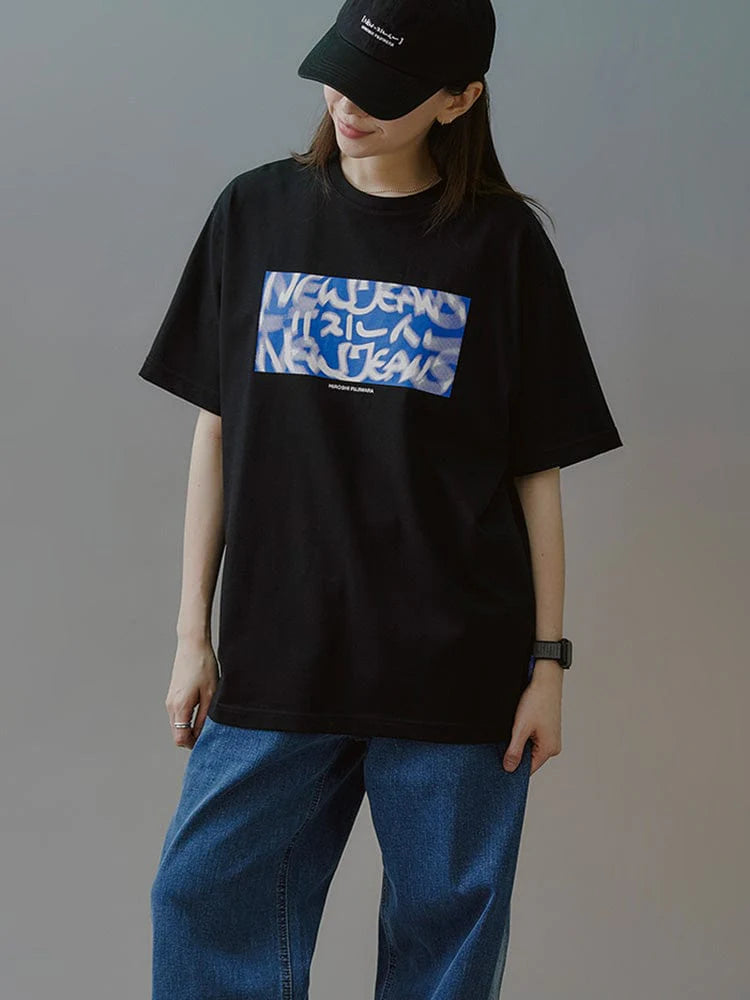 NewJeans Supernatural POP-UP MD NJ X Hiroshi Fujiwara COLLER T-Shirt