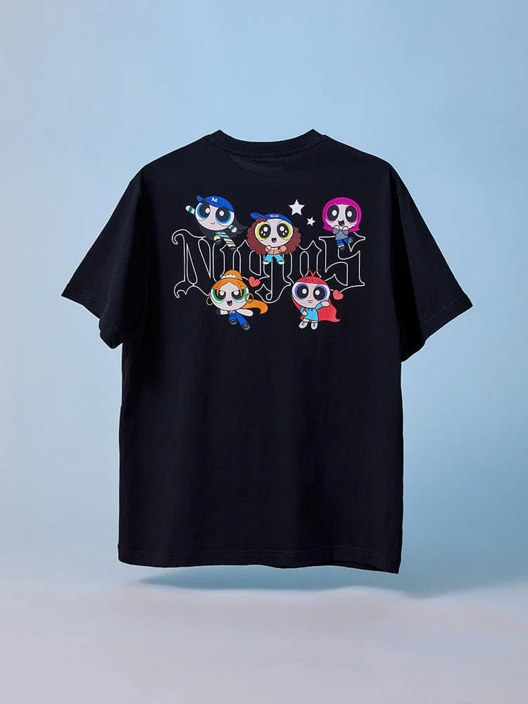 THE POWERPUFF GIRLS x NJ T-SHIRTS (BLACK)