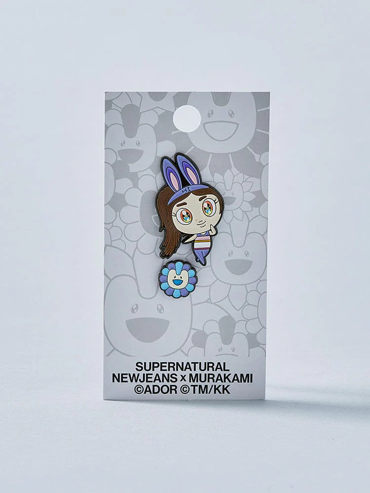 NewJeans Supernatural POP-UP NewJeans X MURAKAMI MD METAL PIN BADGE
