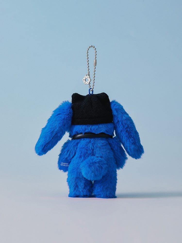 NewJeans NJ X COLLER FURRY BUNNY PLUSH KEYRING (TIDE BLUE)