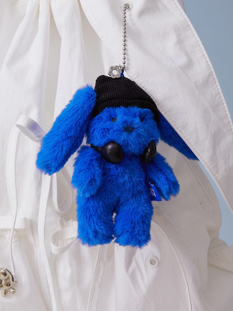 NewJeans NJ X COLLER FURRY BUNNY PLUSH KEYRING (TIDE BLUE)