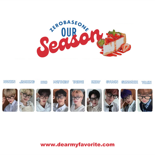 ZEROBASEONE 2025 SEASONS' GREETINGS OUR SEASON OFFICIAL EVENT PHOTOCARD