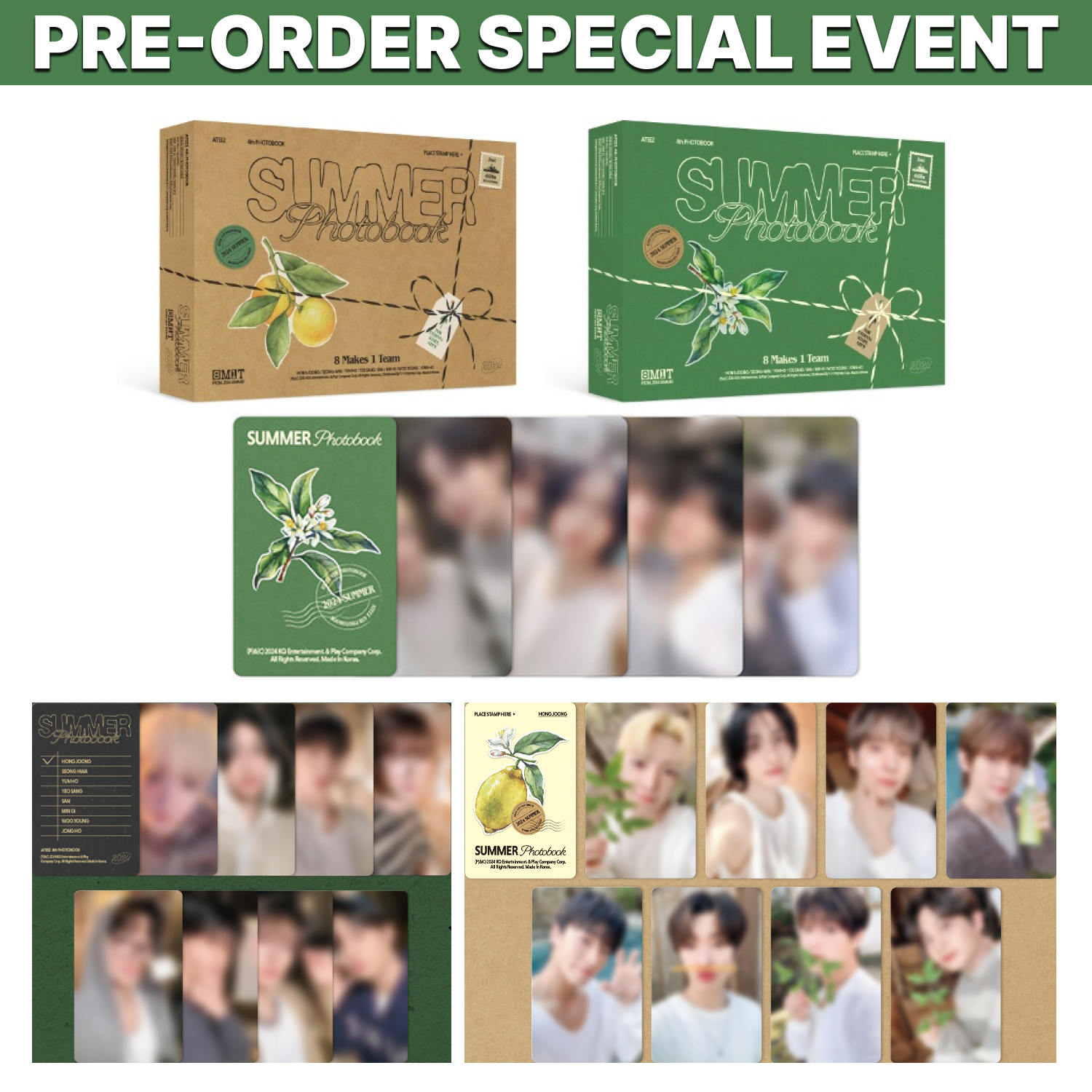 ATEEZ summer photobook 2024 未開封 サン トレカ ATEEZ ATEEZ summer photobook 2024 未開封 サン トレカ ATEEZ