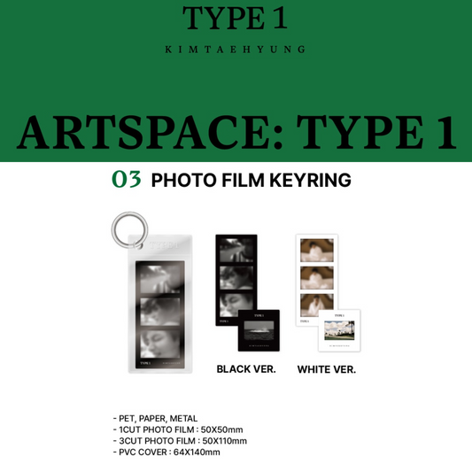 BTS V <ARTSPACE: TYPE> 1 IN SEOUL OFFICIAL MD PHOTO FILM KEYRING
