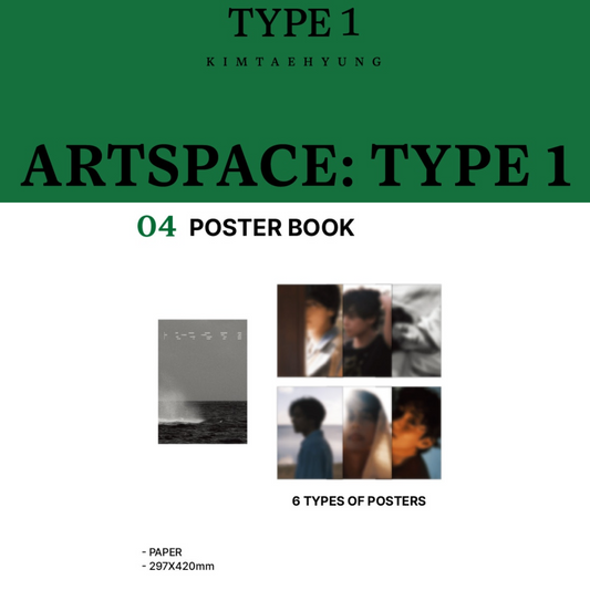 BTS V <ARTSPACE: TYPE> 1 IN SEOUL OFFICIAL MD POSTER BOOK