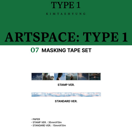 BTS V <ARTSPACE: TYPE> 1 IN SEOUL OFFICIAL MD MASKING TAPE SET