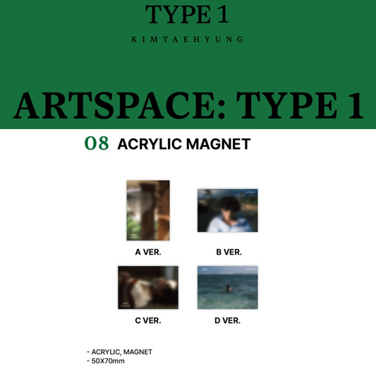 BTS V <ARTSPACE: TYPE> 1 IN SEOUL OFFICIAL MD ACRYLIC MAGNET