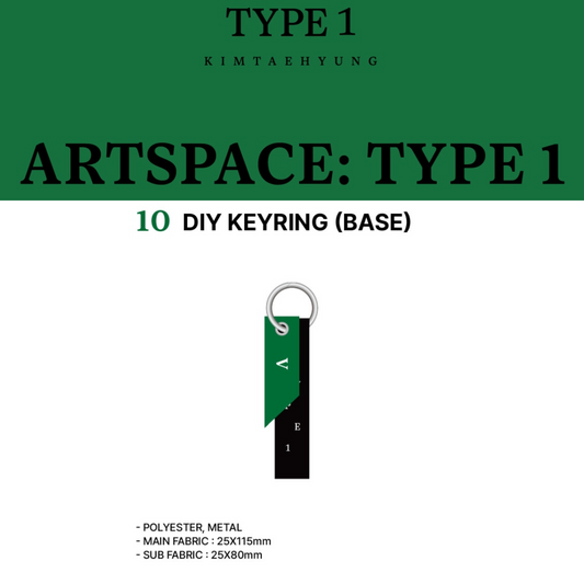 BTS V <ARTSPACE: TYPE> 1 IN SEOUL OFFICIAL MD DIY KEYRING (BASE)