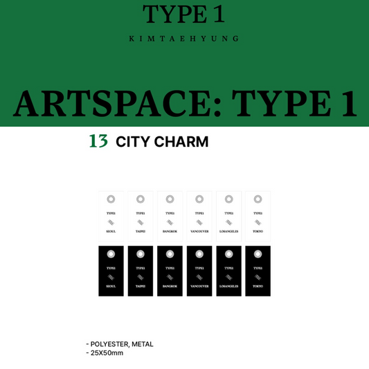 BTS V <ARTSPACE: TYPE> 1 IN SEOUL OFFICIAL MD CITY CHARM (Copy)