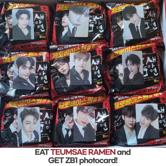 Teumsae Ramen X ZEROBASEONE SELFIE PHOTO CARD