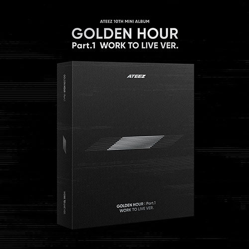 [PRE-ORDER BENEFIT] ATEEZ 10th Mini Album GOLDEN HOUR Part.1 (WORK TO LIVE VER.)