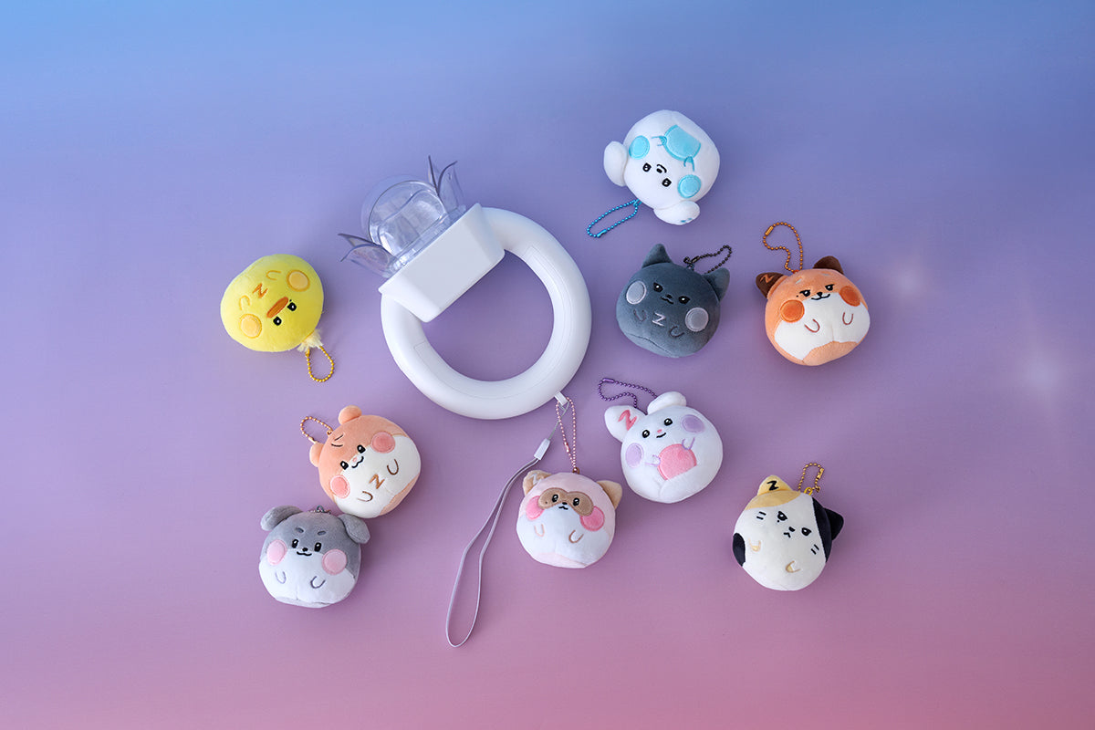 [PRE-ORDER EVENT] ZEROBASEONE LINE FRIENDS MD zeroni FLUFFY FACE KEYRING