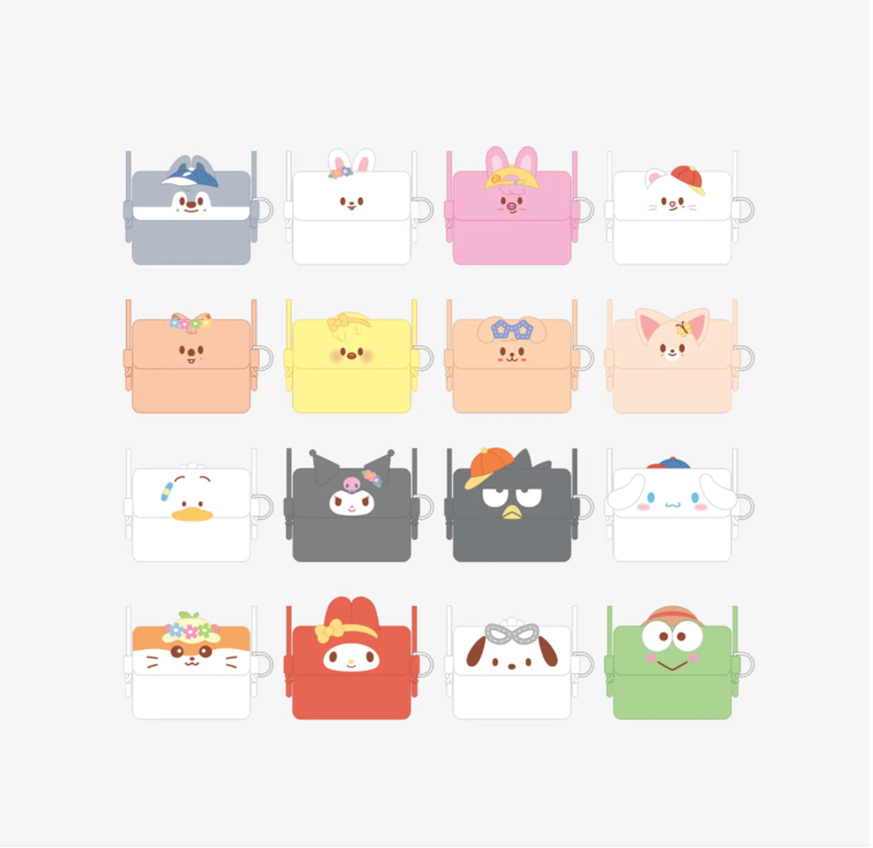 [PRE-ORDER EVENT] Stray Kids SKZOO X SANRIO CHARACTERS OFFICIAL MD CARD WALLET CROSS BAG