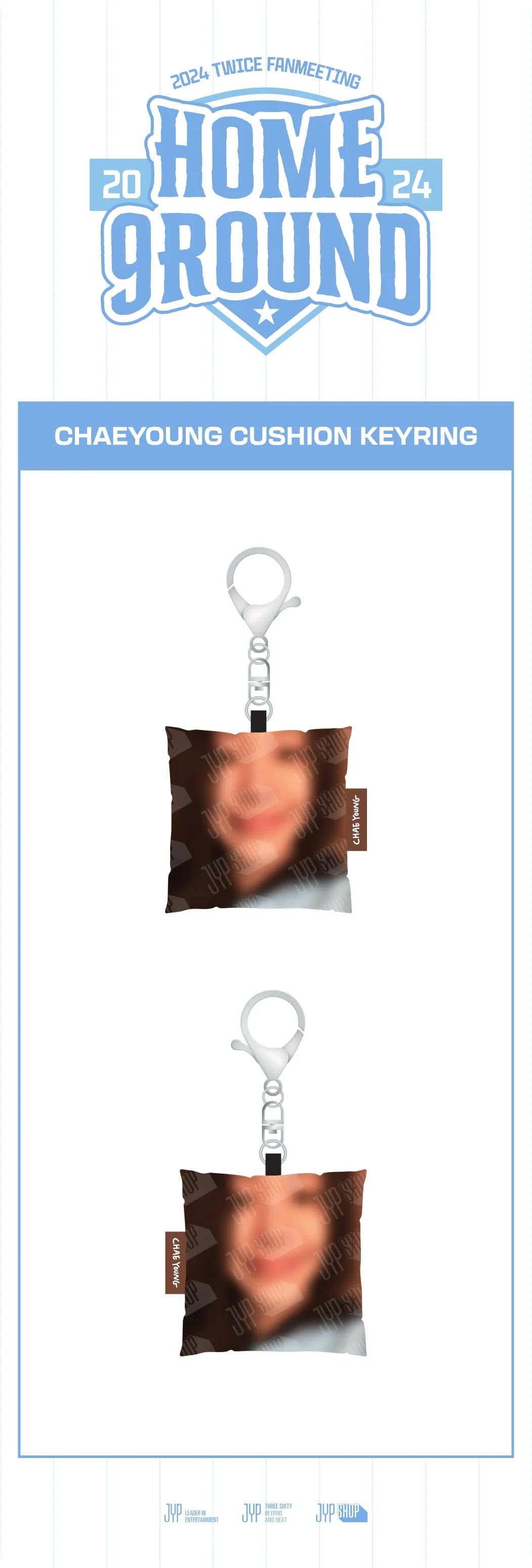 [PRE-ORDER] TWICE HOME9ROUND OFFICIAL MD CHAEYOUNG CUSHION KEYRING