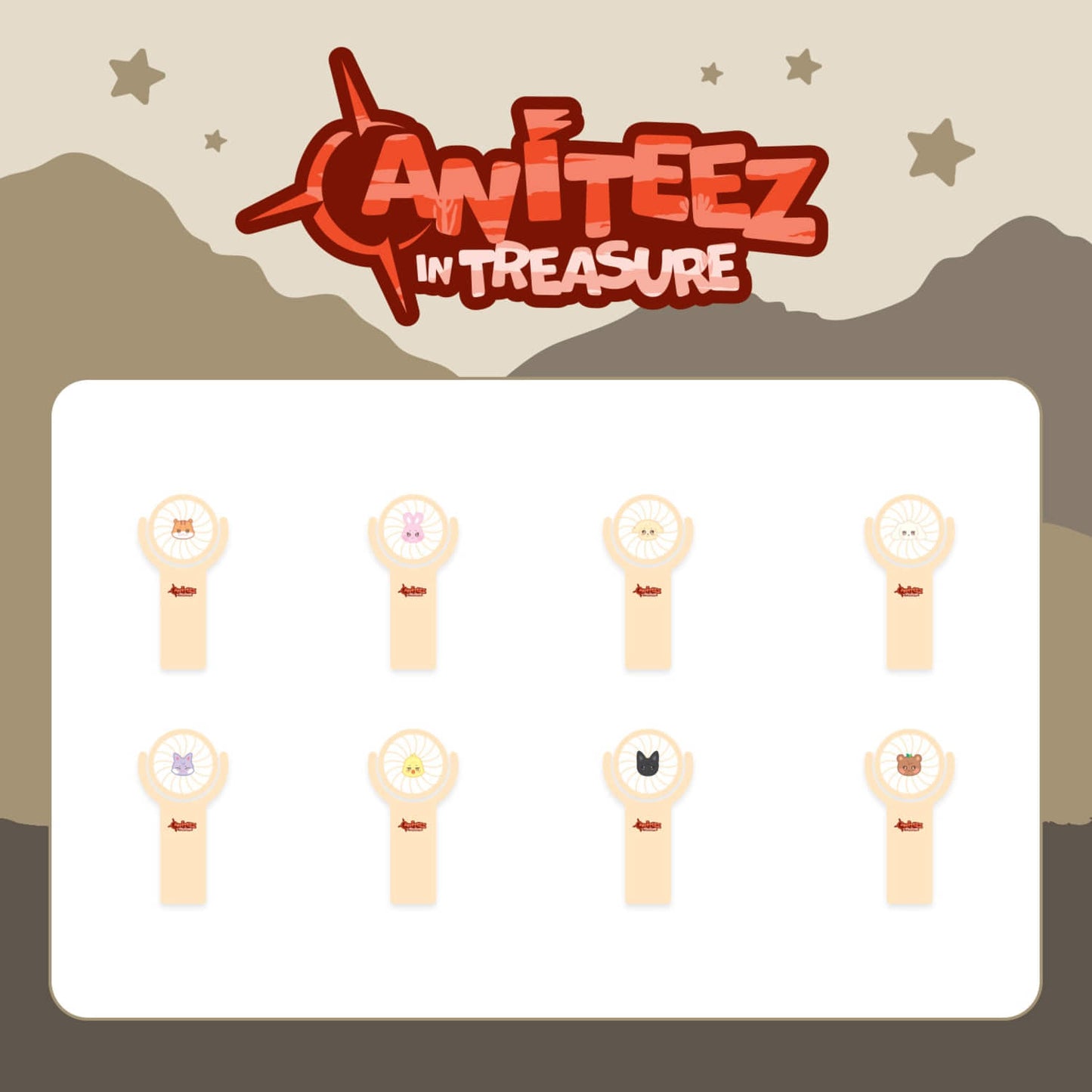 [PRE-ORDER EVENT] ATEEZ 'ANITEEZ in TREASURE' OFFICIAL MD MINI FAN