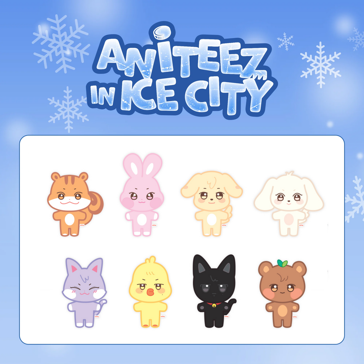 ATEEZ X ANITEEZ POP-UP 'ANITEEZ IN ICE CITY' OFFICIAL MD PLUSH DOLL