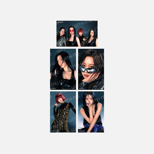 [PRE-ORDER] aespa Whiplash OFFICIAL MD 4X6 PHOTO SET